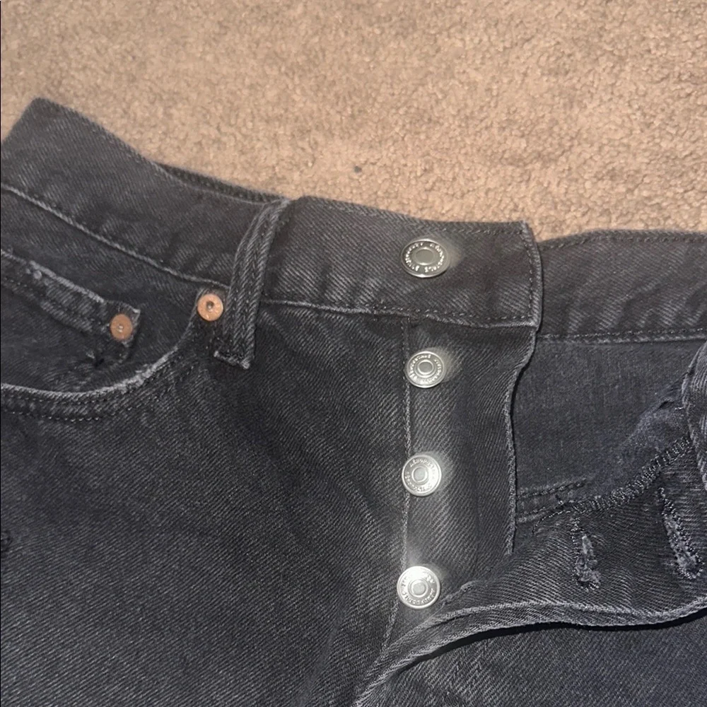Aeropostale Jean Shorts w Frayed Hem S3 - Picture 6 of 6